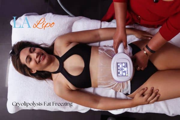 woman getting cryolipolysis Darlington
