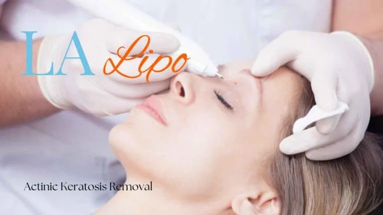 Woman receiving Actinic Keratosis Removal Treatment Darlington