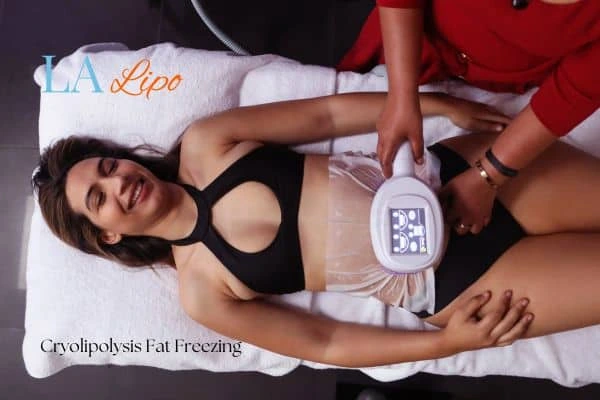woman getting cryolipolysis Darlington