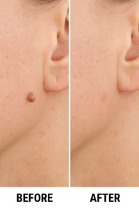 Skin tags removal Darlington before and after