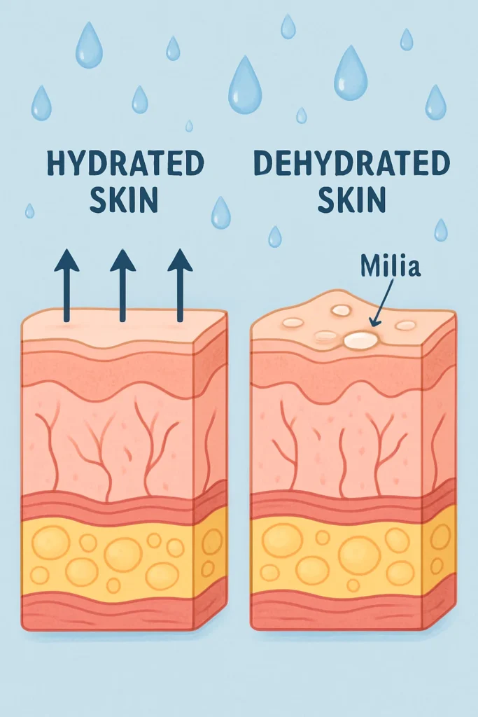 The importance of hydration and milia production Darlington