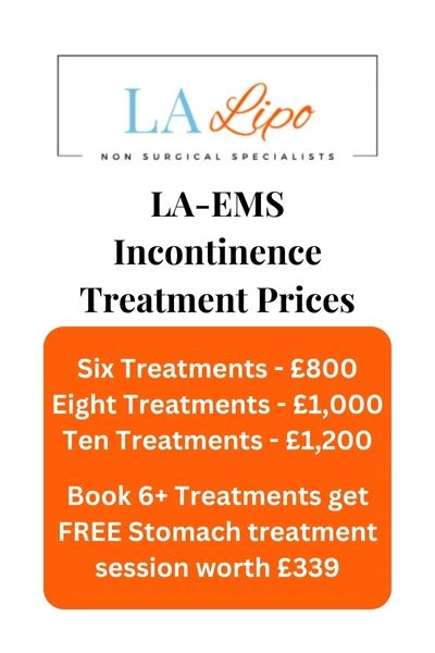LA-EMS Incontinence Treatment Prices Darlington