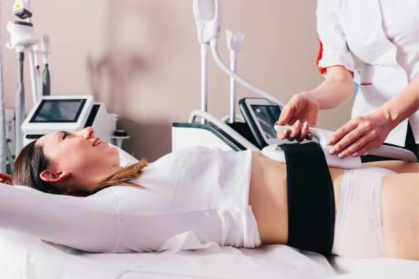 woman having body sculpting to help improve her body image and her mental health Darlington