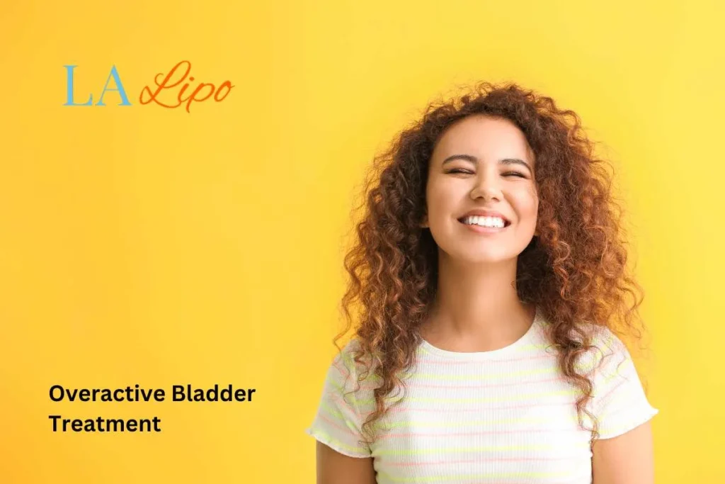 woman smiling about overactive bladder treatment Darlington solutions