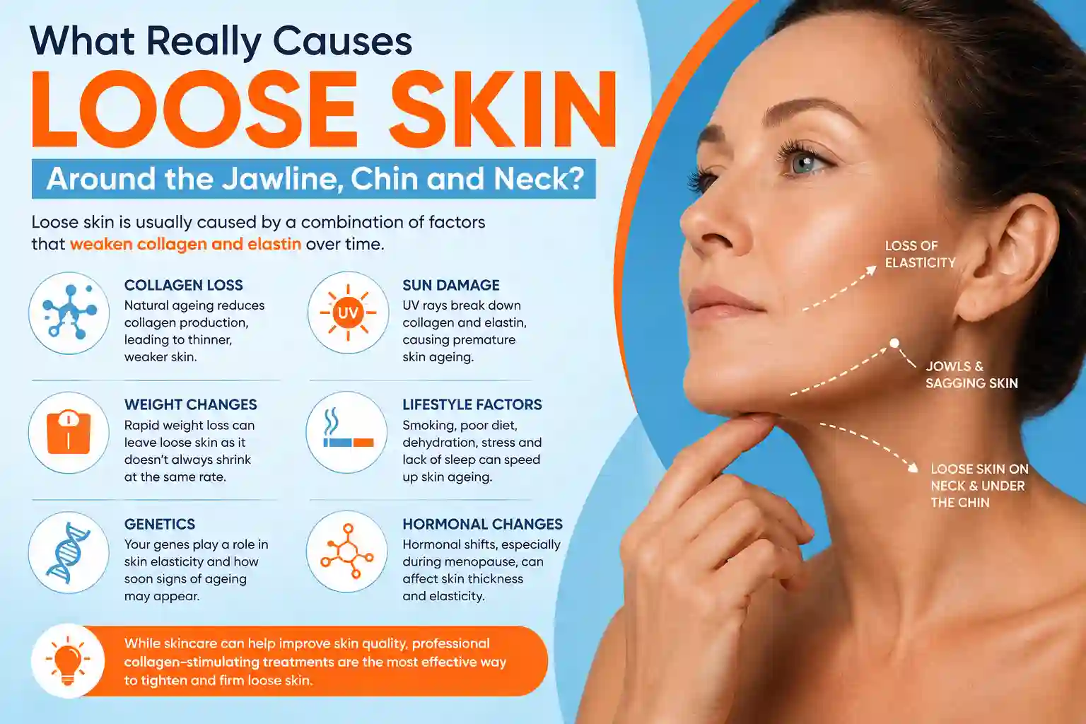 What Really Causes Loose Skin Around the Jawline, Chin and Neck Darlington?